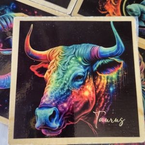 4pc set 4x4 Wooden photo magnets